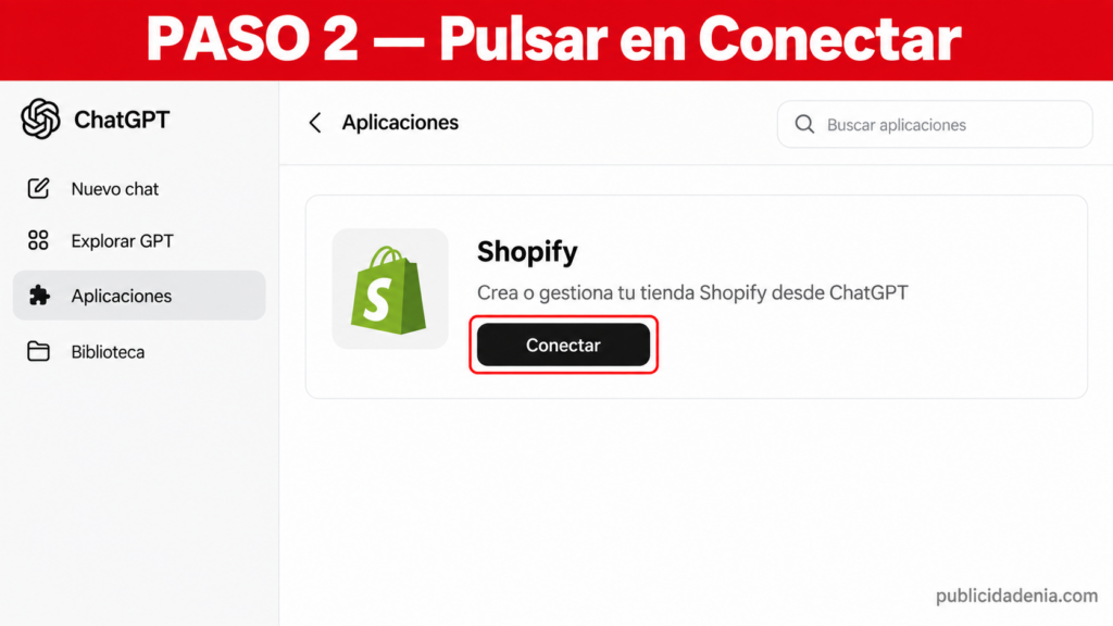 Paso 2: Pulsa en Conectar